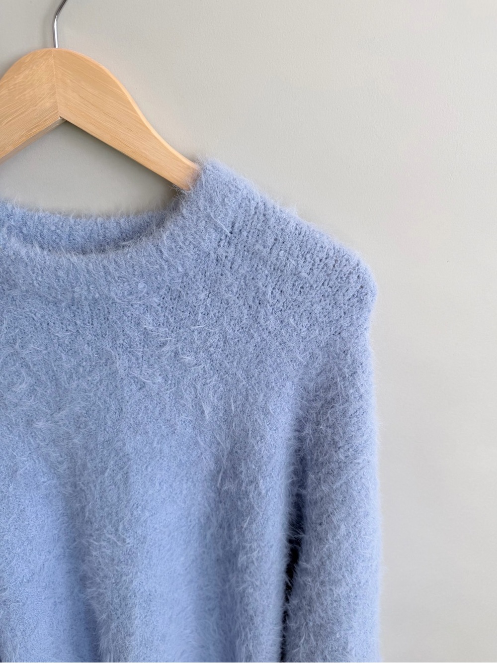 MARINE LAYER Teddy Eyelash Crewneck Sweater Blue Large NWT - Picture 5 of 9